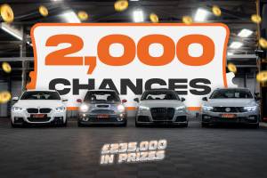 WIN INSTANTLY! 2000 Prizes / 4 Cars & £10,000 End Prize
