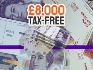 £8,000 Tax Free Cash - Only 615 Entries!