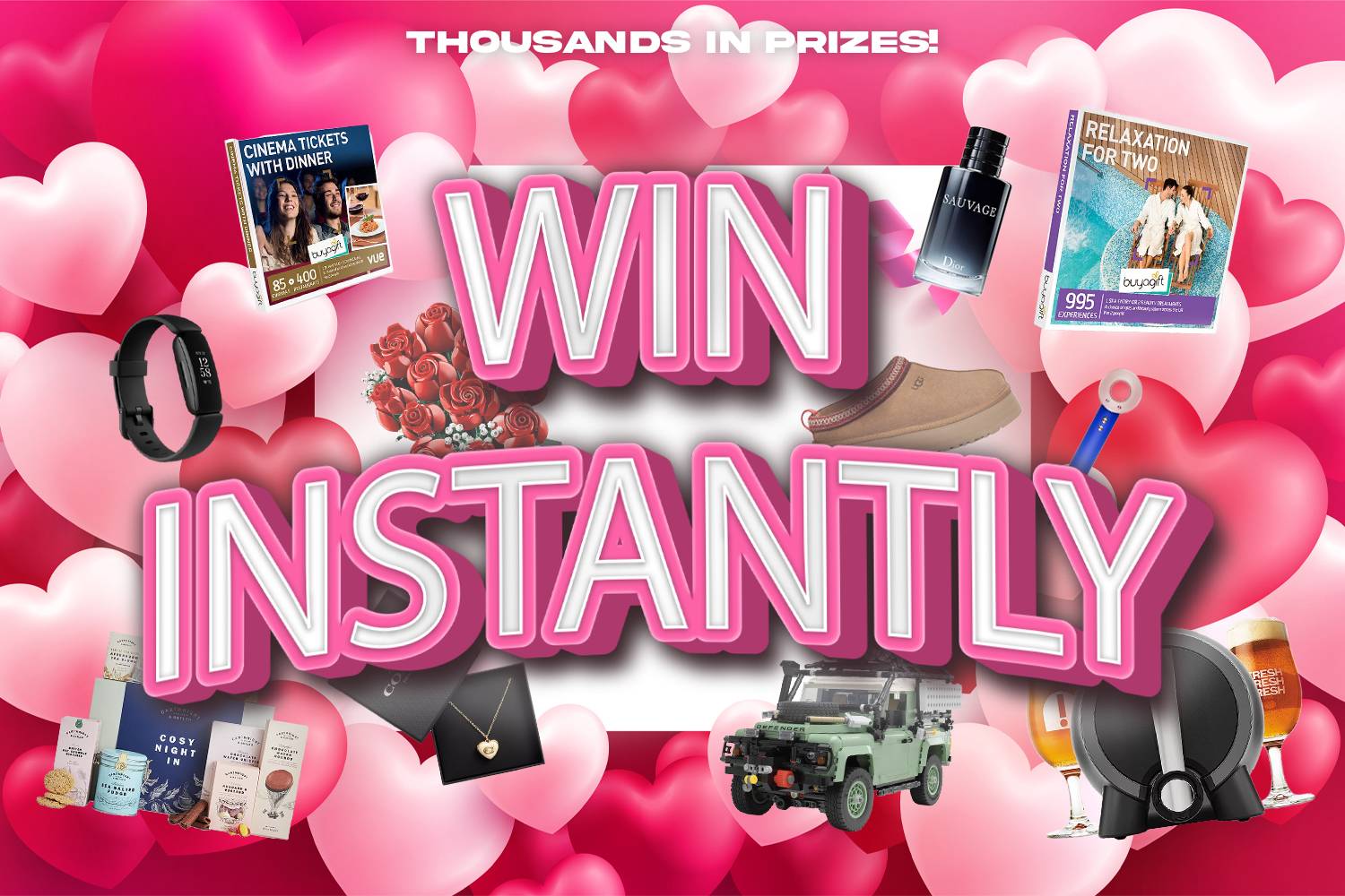 Valentines Instant Win - 900 INSTANT Prizes
