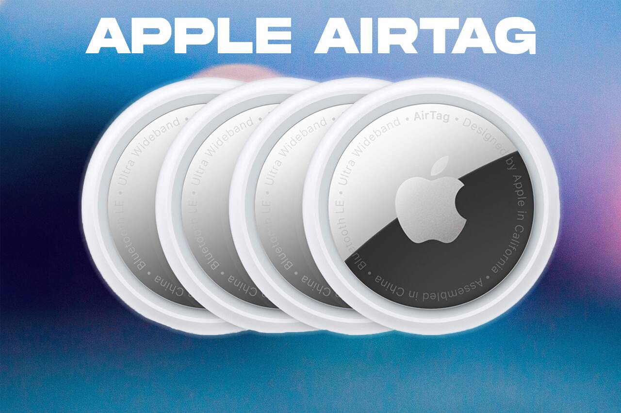 Apple AirTag Bluetooth Tracker - 4 Pack