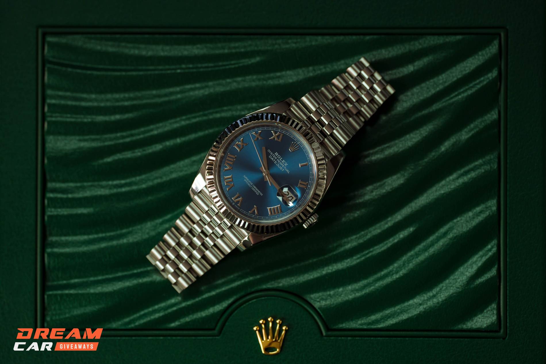 Win this Rolex DateJust 41 Azzurro Blue or £8,000 Tax Free
