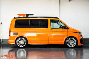 VW Transporter T5.1/T6/T6.1 - Seat Covers - GTO/GTI Style - 2+1 - Orange
