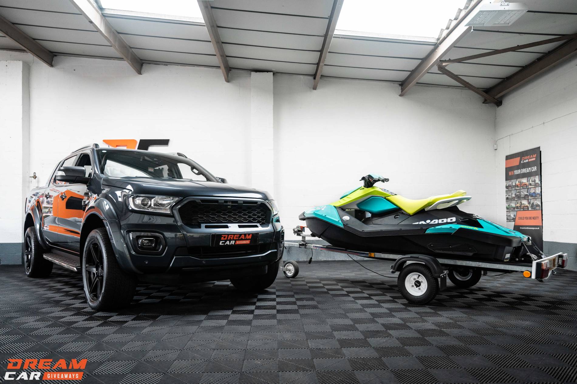 Win this Ford Ranger & Seadoo Spark Jet Ski & £1,000 or £35,500 Tax Free