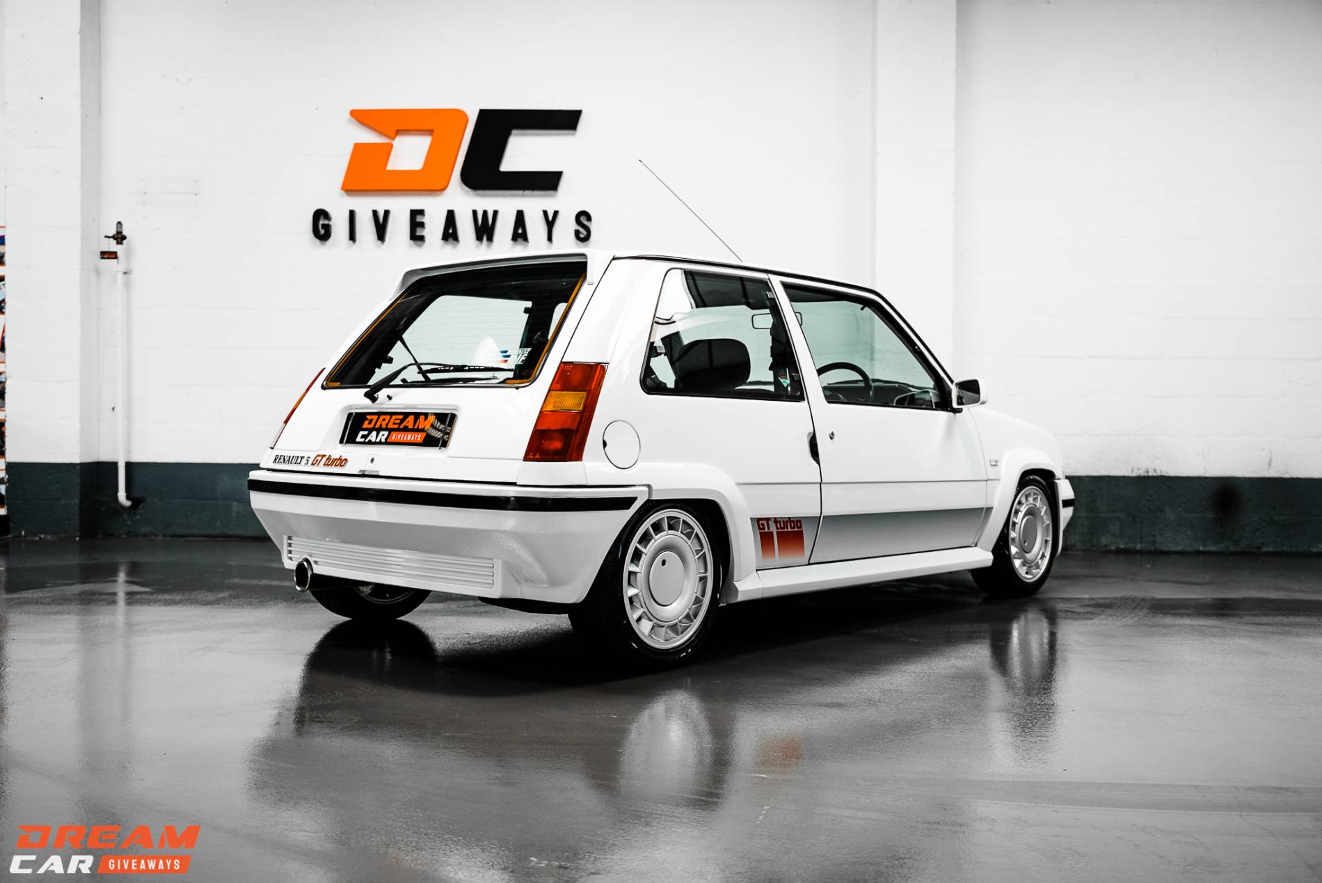 1990 White Renault 5 GT Turbo - Rear, A hot hatch version…