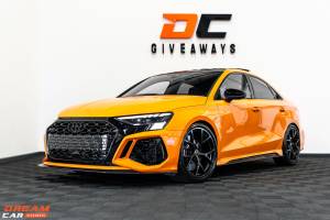 Win this Audi RS3 Vorsprung & £2,000 or £48,000 Tax Free