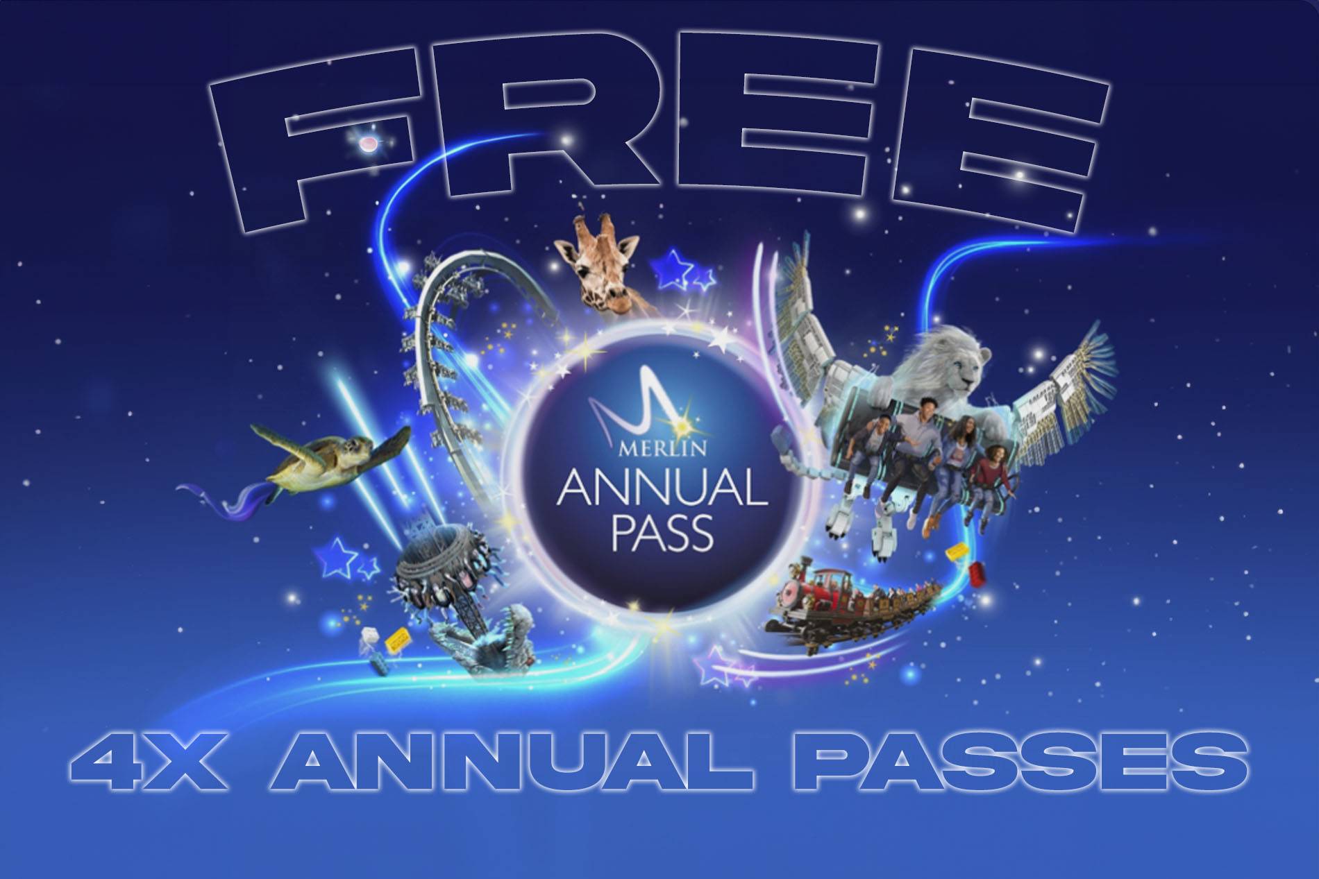 FREE TO ENTER: 4x Annual Merlin Discovery Passes (Spend £1+ and Upgrade to Silver Passes)