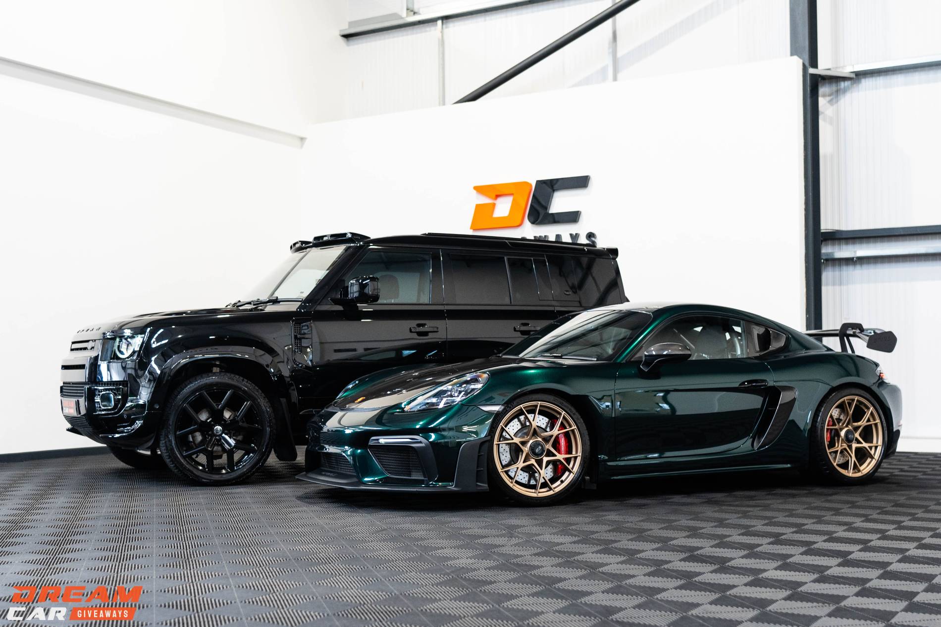 Win this GT4 RS Weissach & Urban Defender 110 & £5,000 or £170,000 Tax Free