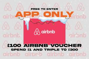 FREE: Chance to WIN £100 Airbnb Voucher (Prize Tripled Over £1 Spend)